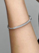 FINAL SALE - Pandora Signature I-D Pavé Bangle Sterling silver