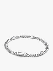 His and Hers Cuban Chain Heart and Oval Bracelet Set 2 Quantity