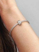 Sparkling Sunburst Clip Charm Sterling silver