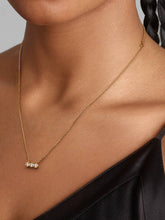 FINAL SALE - Pandora Era Bezel 14k Gold Triple Lab-grown Diamond Pendant Necklace 0.45 ct TW, 14k gold