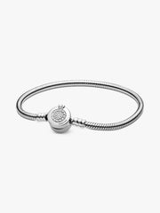 Pandora Moments Sparkling Crown O Snake Chain Bracelet Sterling silver