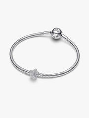Textured Star Mini Charm Sterling silver