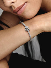 Entwined Infinite Hearts Charm Sterling silver