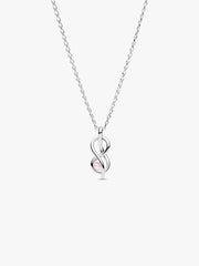 FINAL SALE - Infinity Knot Collier Necklace Sterling silver