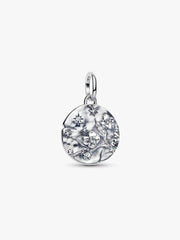 Cherry Blossom Medallion Charm Sterling silver