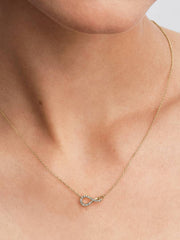 Pandora Infinite Lab-grown Diamond Pavé Pendant Necklace 0.11 ct TW, 14k gold