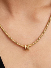 Letter N Alphabet Charm 14k gold plating