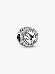 She Is Heart Charm Sterling silver