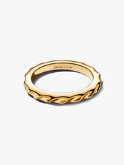 Rippled Band Ring 14k gold plating