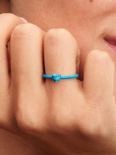 Turquoise-colored Heart Stone Ring Sterling silver