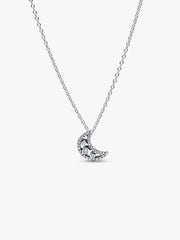 Crescent Moon Pendant Necklace Sterling silver