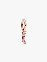 FINAL SALE - Letter I Script Alphabet Dangle Charm 14k rose gold plating