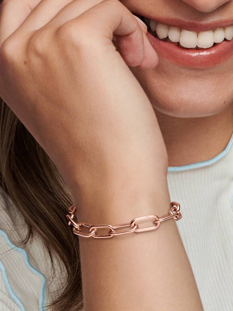 FINAL SALE - Pandora ME Medium-Link Chain Bracelet 14k rose gold plating
