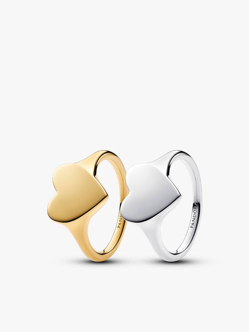 Engravable Love Notes Heart Ring Set 2 Quantity