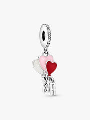 Happy Bday Balloon Dangle Charm Sterling silver
