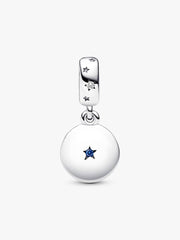 FINAL SALE - Family Love Double Dangle Charm Sterling silver
