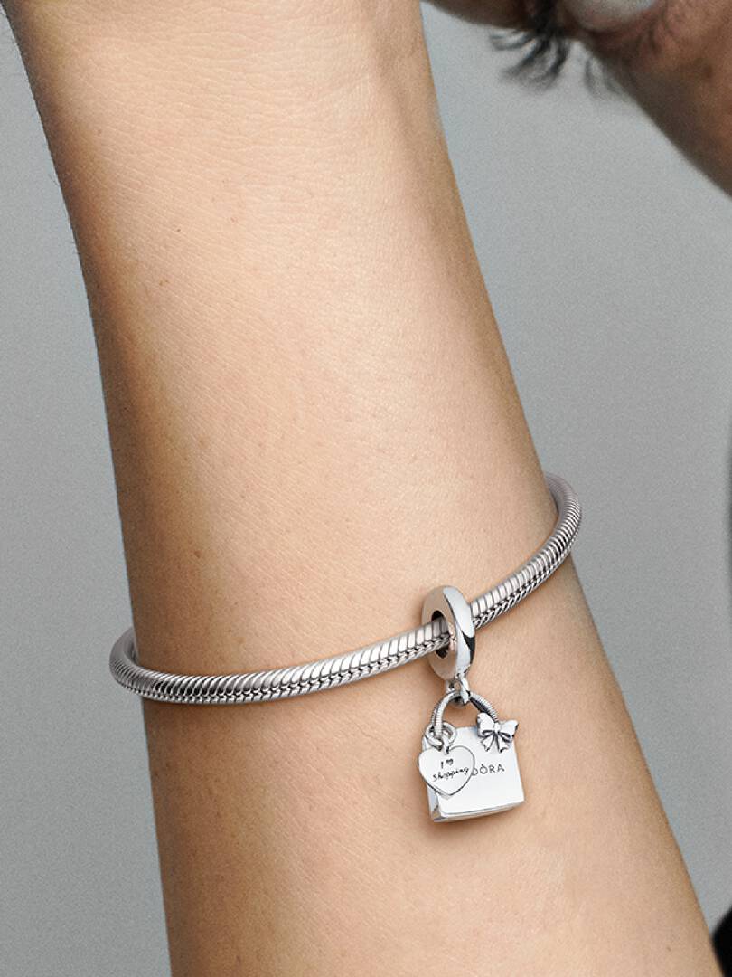 Pandora Shopping Bag Dangle Charm Sterling silver