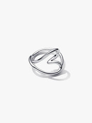 Organically Shaped Heart Ring Sterling silver