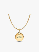 Engravable Round Tag Dangle Charm Necklace Set 2 Quantity