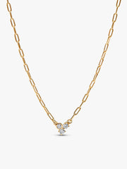 Lab-Grown Diamond Cluster Paperclip Necklace & Bracelet Set 2 Quantity