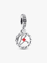 Stethoscope Engravable Dangle Charm Sterling silver