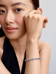 Halo Hearts Bracelet Sterling silver