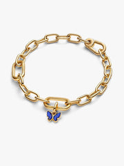 Blue Butterfly Mini Dangle Charm 14k gold plating