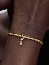 Wrapped Heart Charm 14k gold plating