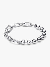 Pandora ME Metal Bead & Link Chain Bracelet Sterling silver