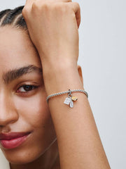 Friendship Triple Dangle Charm Sterling silver, 14k gold plating
