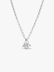 FINAL SALE - Pandora Talisman Sterling Silver Lab-grown Diamond Heart Pendant Necklace 0.25 ct TW, Sterling silver