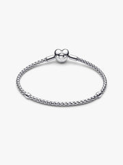 Heart Clasp Studded Chain Bracelet Sterling silver