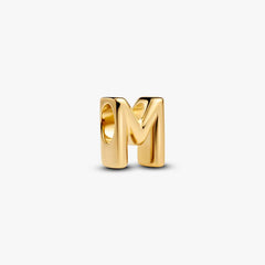 Letter M Charm Necklace 2 Quantity