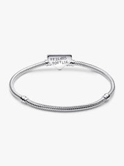 FINAL SALE - Stranger Things Clasp Snake Chain Bracelet Sterling silver