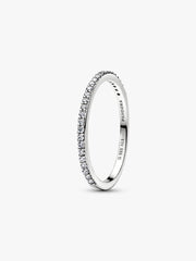 Pandora Era Lab-Grown Diamond Half Eternity Pavé Band Ring 0.11 ct TW, 14k white gold