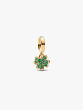 Four-leaf Clover Dangle Charm 14k gold plating