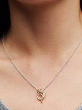 FINAL SALE - Dragon Collier Necklace Sterling silver, 14k gold plating