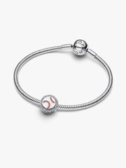 Engravable Baseball Charm Sterling silver