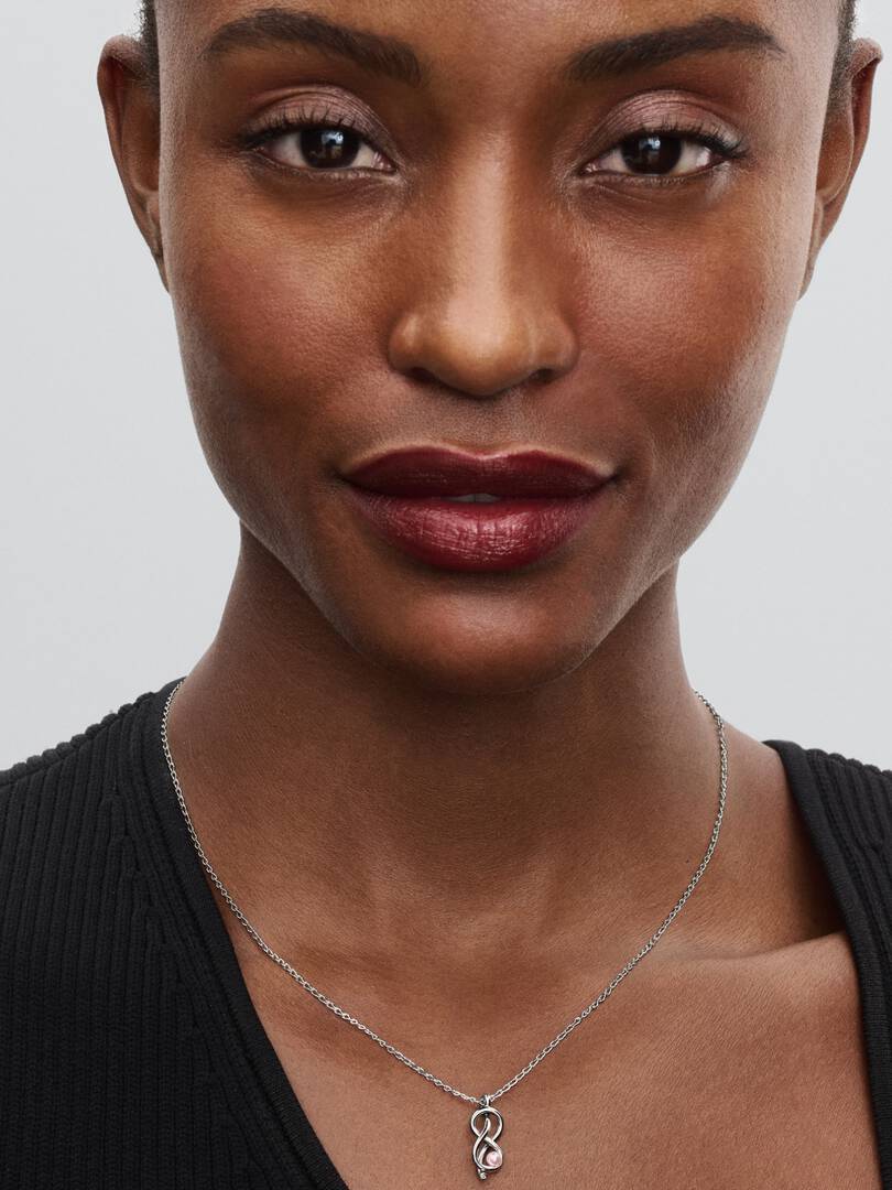 FINAL SALE - Infinity Knot Collier Necklace Sterling silver