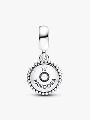 Texas State Map Dangle Charm Sterling silver