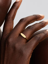Engravable Bar Ring 14k gold plating