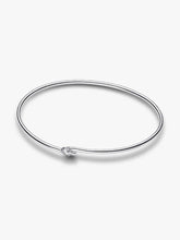 FINAL SALE - Pandora Nova Sterling Silver Lab-grown Diamond Open Bangle 0.25 ct TW, Sterling silver