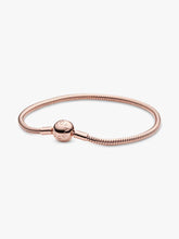 Moments Snake Chain Bracelet 14k rose gold plating