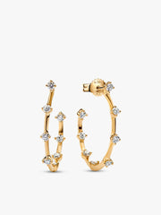 Lab-Grown Diamond Station Earring and Ring Set 2 Quantity