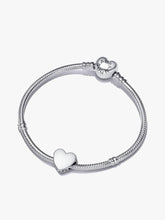 Engravable Heart Charm Bracelet Set 2 Quantity