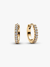 Pandora Era Lab-grown Diamond Hoop Earrings 14K Gold 0.009 ct TW, 14k gold