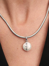 FINAL SALE - Treated Freshwater Cultured Baroque Pearl Mom Dangle Charm Sterling silver