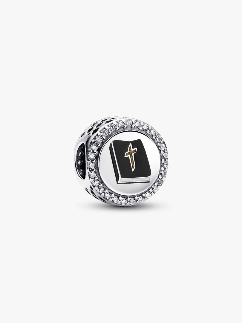 Bible Power of Prayer Charm Sterling silver