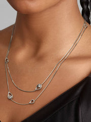 FINAL SALE - Pandora Infinite 14k White Gold Lab-grown Diamond Long Pendant Necklace 0.50 ct TW, 14k white gold