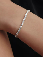 Pandora Era 14k White Gold Lab-grown Diamond Tennis Bracelet 4.60 ct TW, 14k white gold